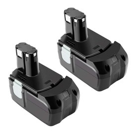 Shentec 2-Pack 18V 3.0Ah Ni-MH Battery Compatible with Hitachi EB1814S EB1814SL EB1812S EB1820 EB1820L DS18DVF3 EB1824L EB1830HL 322436 DS18DVF3 DS18DFL C18DL DV18DMR WR18DMR UB18DL WR18DL