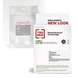 STAPLES Remanufactured Ink Cartridge Replacement for HP 74XL (Black)