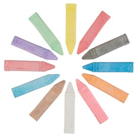 Smart Planet Street Chalk In 12 Colours, Approx. 10 x 2 x 2 cm, Children's Chalk For Painting on The Street