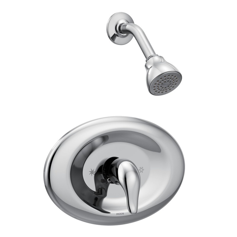 Moen Chateau Chrome Eco-Performance Shower Trim Set, Featuring Showerhead and