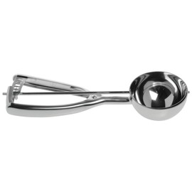 The Vollrath Company 4 Ounce Size 8 Stainless Steel Round Squeeze Disher (13-0631) Category: Dishers