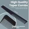 LUXXII (6 Count) 7.5" Barber Hair Comb Beard & Mustache