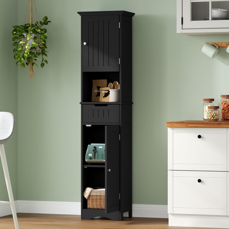 ChooChoo 67" Tall Bathroom Storage Cabinet, Narrow Bathroom Cabinet with