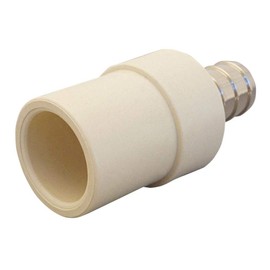XFITTING 3/4 inch Pex X 3/4 inch CPVC Coupling, Transition Coupling, Brass Pex B Crimp Fittings - Brass, 25 Pieces