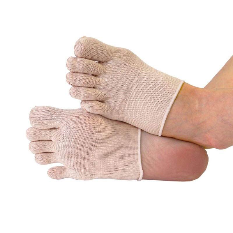 TOETOE – Essential Silk Half Toe Socks, Breathable, hygienic, invisible