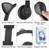 AXFEE Children's Headphones, Bluetooth, Girls' Cat Ear Headphones, Over-Ear with