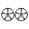 Unbranded Vivid Black 5-1/2" Speaker Grill Covers For Harley Touring