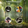 Black #82 Extra Wide Large Premium Outdoor Rubberbands, Made in