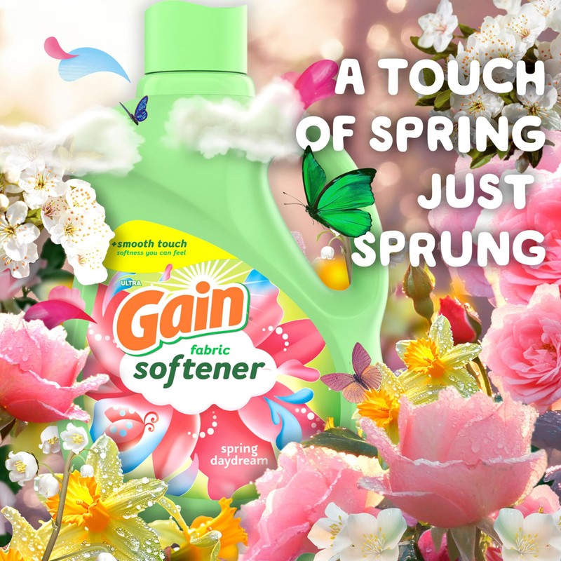 Gain Liquid Fabric Softener, Spring Daydream Scent, 140 FL OZ,