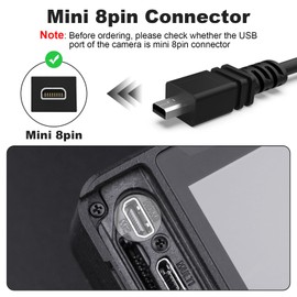 6.6FT USB Data Transfer Cable Compatible with Sony Cybershot DSC-H200 H300 W370 W800 W830 W180 W310 W320 W530 W630 W650 W670 W690 W710 S950 S980 S750 S780 A100 A200 A300 A350 A450 A700 A850 A900