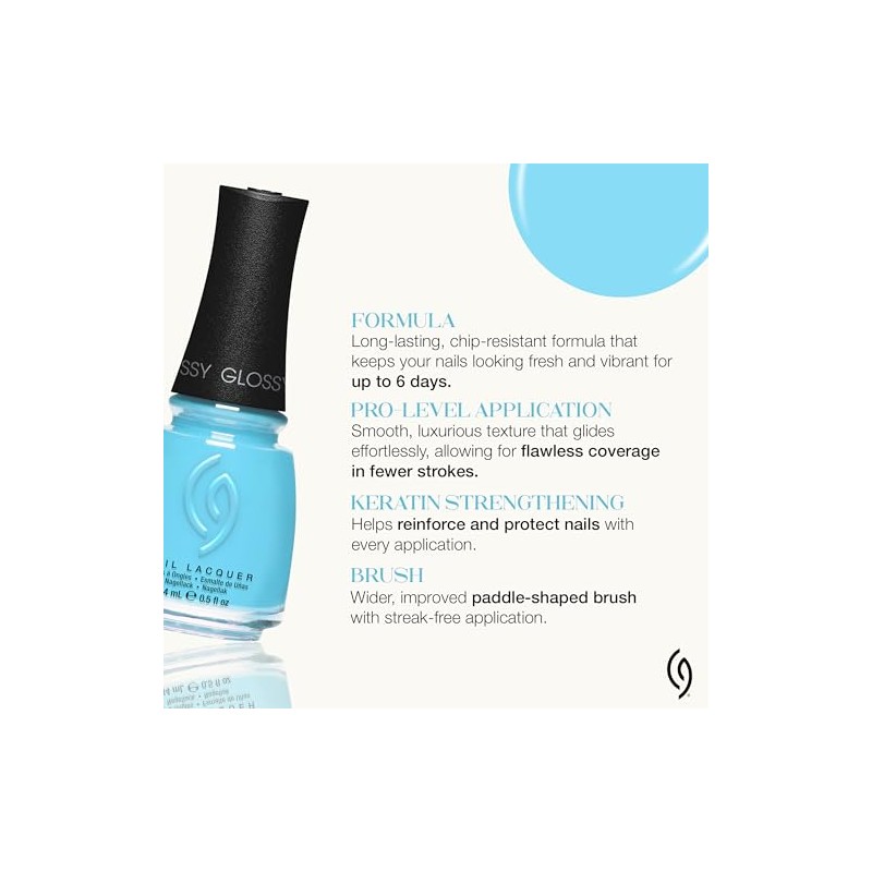 CHINA GLAZE Esmalte de Uñas Chalk Me up, Color de