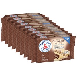 Voortman Bakery Chocolate Wafers, Mega Size, 5.17 oz, Case of 9