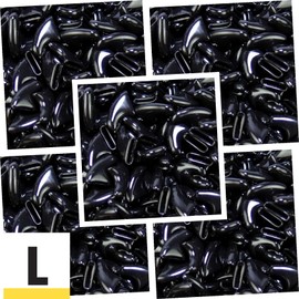 zetpo 100 pcs Cat Nail Caps | Cat Claw Covers | with Adhesives and Applicators (Black, L)
