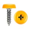 BEK-FIX Number Plate Fixing Fitting Oversized Screws 2x White 2x