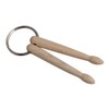 Homeswitch Wood Drum sticks Percussion Key Ring Chain Keyrings Mini