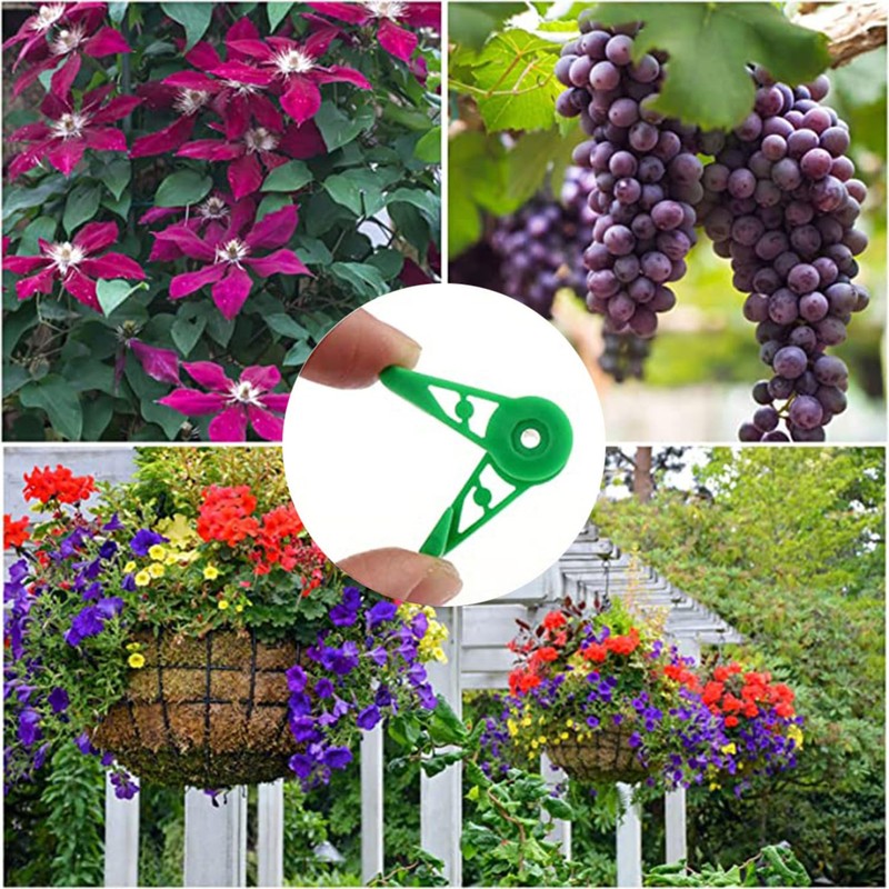 Pack of 40 360° Adjustable Plant Clips, Plant Stem Trainer