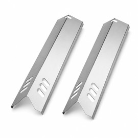 Stainless Steel Grill Heat Tents, Universal Burner Covers for Gas Grills, BBQ Flame Tamers Replacement Heat Plates for Even Heat Distribution