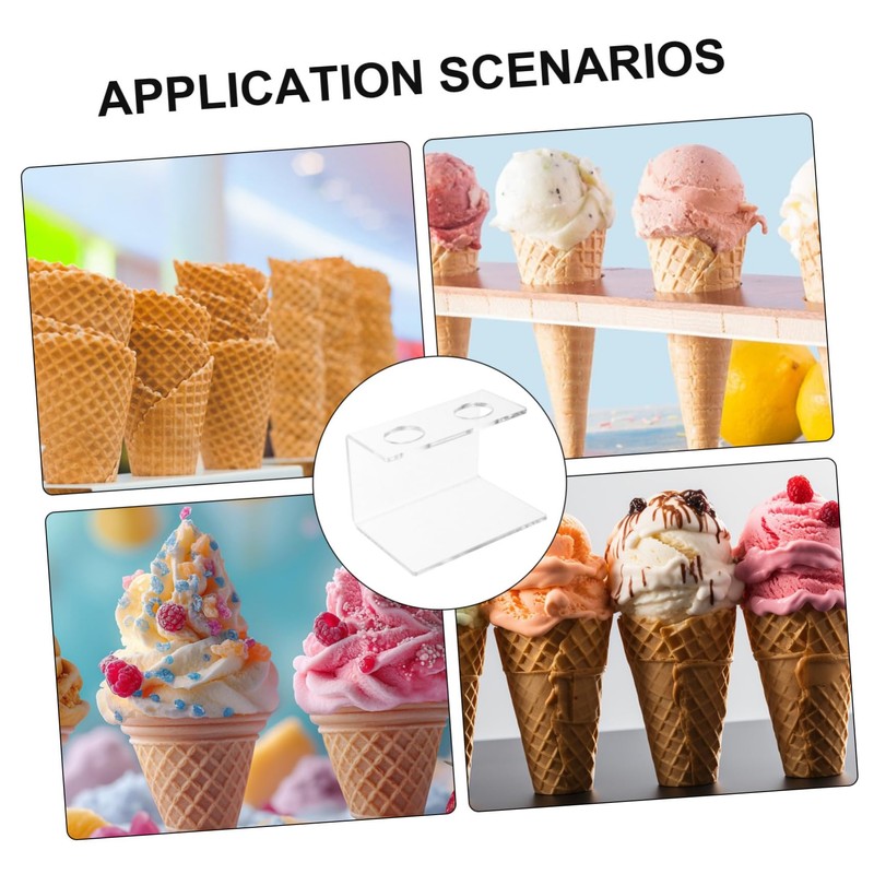 DOITOOL Ice Cream Stand Snack Stand Ice Cream Holder Cone