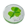 KIN-HEBI Real Four Leaf Clover Good Luck Pocket Token, Preserved,