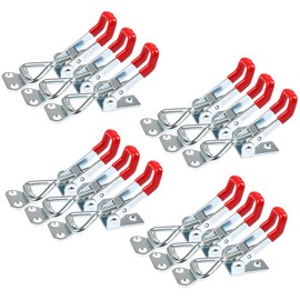 OctBird 12 Pack Adjustable Toggle Latch Clamp 4001, 220 Lbs 100Kg Holding Capacity, Heavy Duty Quick Release Pull Latch Toggle Clamp Draw Toggle Latch for Lid Jig, Tool Box Case