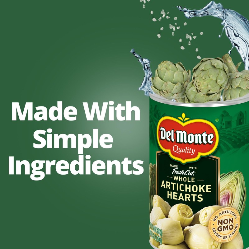 Del Monte® Whole Artichoke Hearts 14 oz. Can, 12 Pack