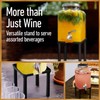 Wine Box Stand Drink Dispenser for One-Hand Pouring and Stemless