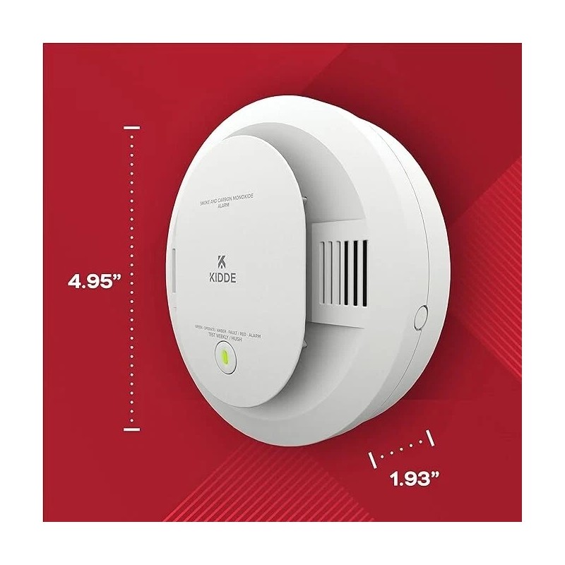 Kidde Smoke + Carbon Monoxide Alarm 900-CUDR-V Battery Operated Wireless