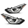 CNNELL Projector LED DRL Headlights Compatible with Hyundai Elantra 2014-2016