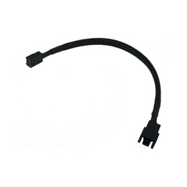 Phobya - Speed Reduction Cable - 3pin Molex - 12V to 7V - Black Sleeve