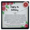18th Birthday Gift for Girls with Meaningful Message and Jewelry,