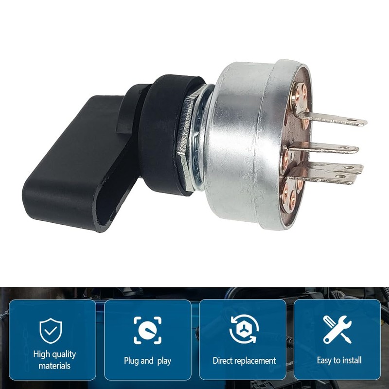 4-Position Starter Ignition Switch Compatible with Miller Welder Replace 176606