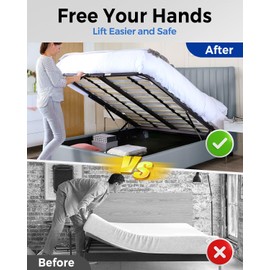 ARANA 20 inch 150 LB Gas Prop Struts Shocks, 20" 150lbs Lift-Support Springs with L-Type Mounting Brackets for Heavy Duty Bed Murphy Bed Floor Hatch Window (Suitable Support Weight: 130-165lbs)