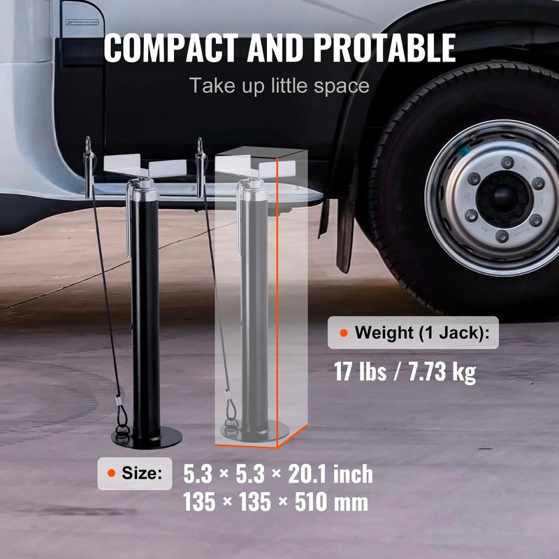 VEVOR RV Slide Out Support Jacks, 5000 lbs Capacity Each