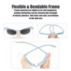 VVQWCY Baby Sunglasses, Adjustable with Strap, Children's UV400 Protection Sunglasses,