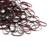 Dofash 2x75mm Brown Rubber Band for Women's Hair (150 Pieces