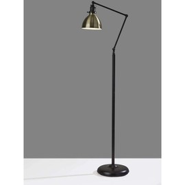 Alden Floor Lamp, Antique Bronze & Antique Brass by SIMPLEE ADESSO