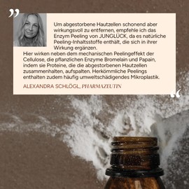 JUNGLÜCK Enzyme Exfoliating Face - Gentle Powder Scrub with Vitamin C
