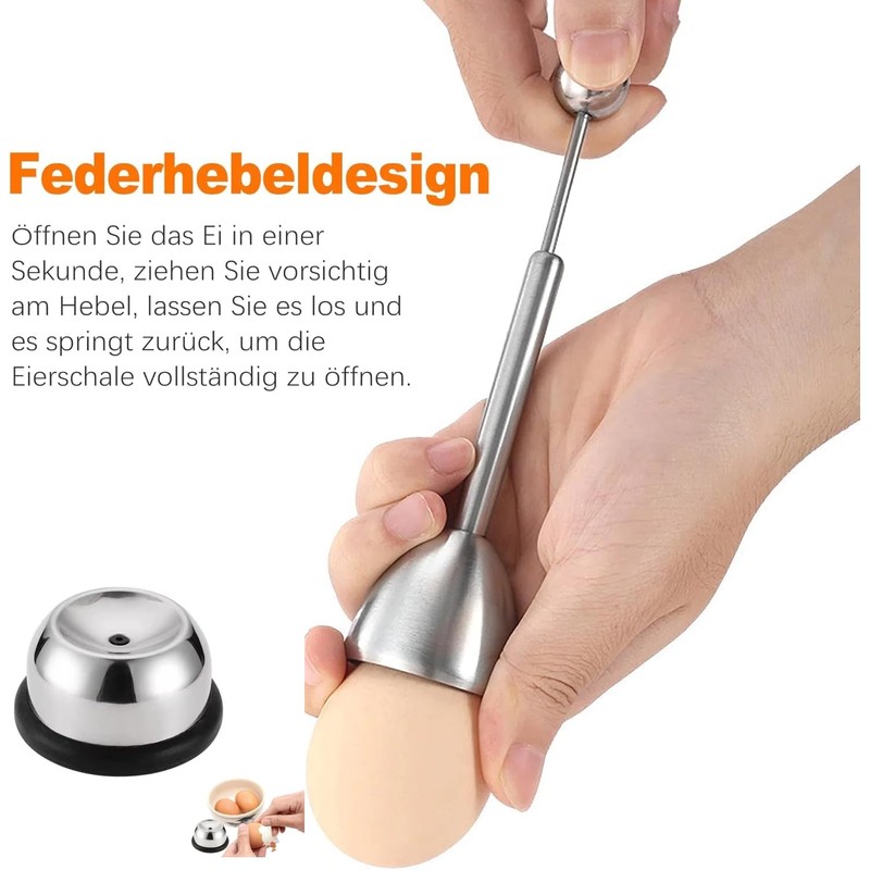 Egg Opener with Egg Cutter, Stainless Steel Egg Cutter, Egg