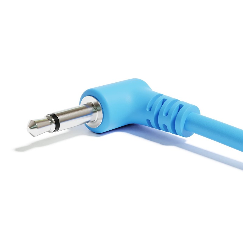 ExcelValley - Right Angle Mono Modular Patch Cables TS 3.5mm