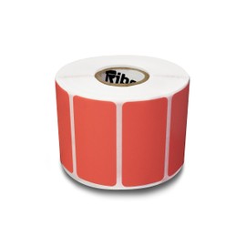 Etiqueta Térmica Roja 2x1 (51x25 mm) para etiquetado de producto o códigos de barras, envíos FBA, Envíos Full, Rollo C/ 1000 Etiquetas autoadhesivas para impresoras Ribetec, Zebra, TSC, Honeywell, Etc
