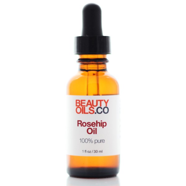 Rosehip Seed Oil - 100% Pure Cold Pressed - Healing Face and Dry Skin Moisturizer (1 fl oz) Unrefined Anti Aging Scar Treatment Rosa Mosqueta