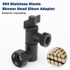 NearMoon Adjustable Shower Head Extension Adapter, SUS304 Stainless Steel Shower