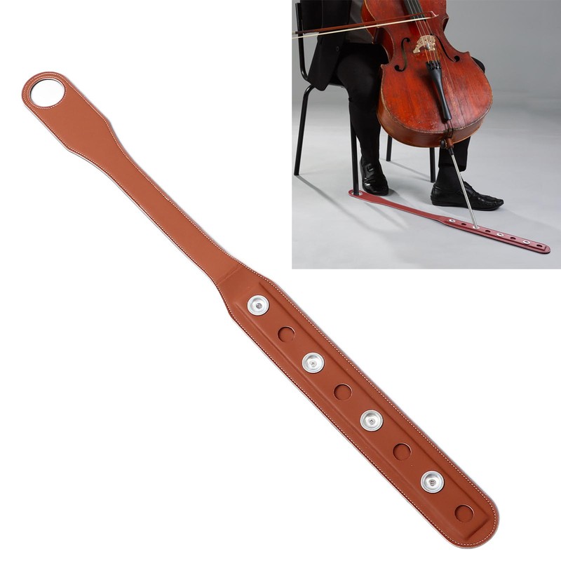 Cello End Pin Holder Strap Leather Cello Endpin Anchor Non