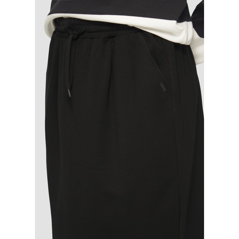 Stretch Interlock Jersey Skirt, black, 38