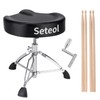 Seteol Heavy Duty Drum Throne 330 lbs, Saddle Drum Stool