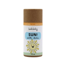 BALM! Baby SUN! Kids Mineral Formula With Non-Nano Zinc Oxide In Glass Jar or Eco Stick - Vegan, Natural Ingredients - For Body & Face (2oz Eco-Stick)