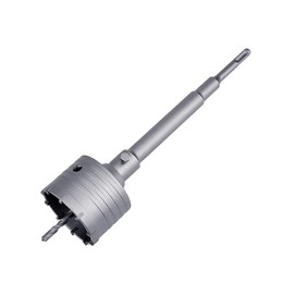 100mm / 4 inch Concrete Hole Saw with 250mm SDS Plus Shank Connecting Rod Cement Hole Saw for Cement Brick Concrete Stone Wall (100mm (4 inch))