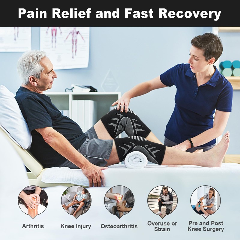 Gobikey Knee Support for Women and Men 2 Pack, Knee