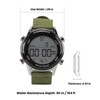 Men Digital Sports Watch Waterproof Alarm Countdown Dual Time Zone