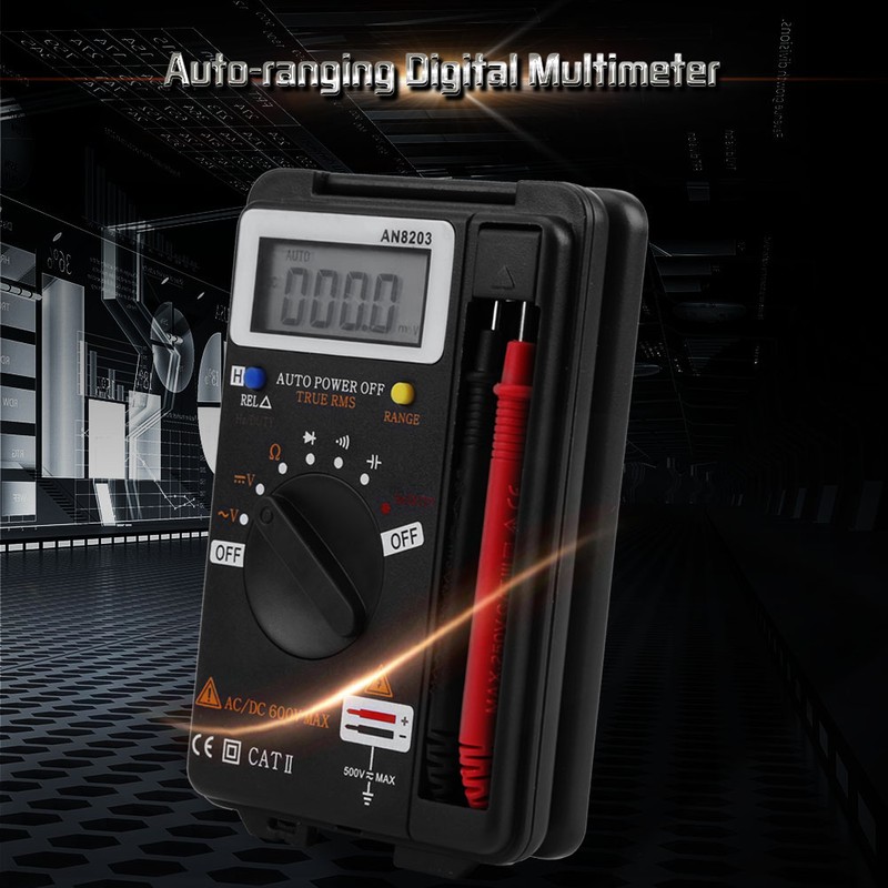 ANENG AN8203 Digital Multimeter AC/DC Voltmeter Ohm Meter LCD Display